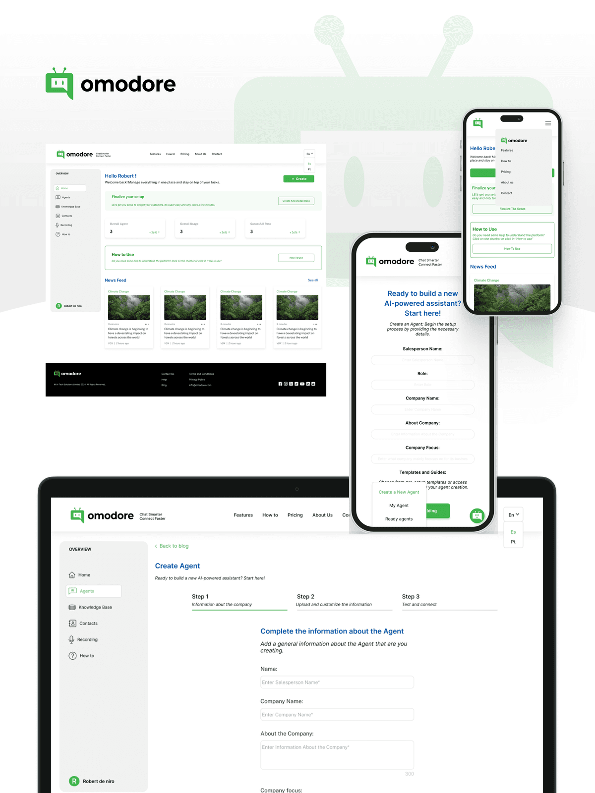 Showcase of the Omodore project