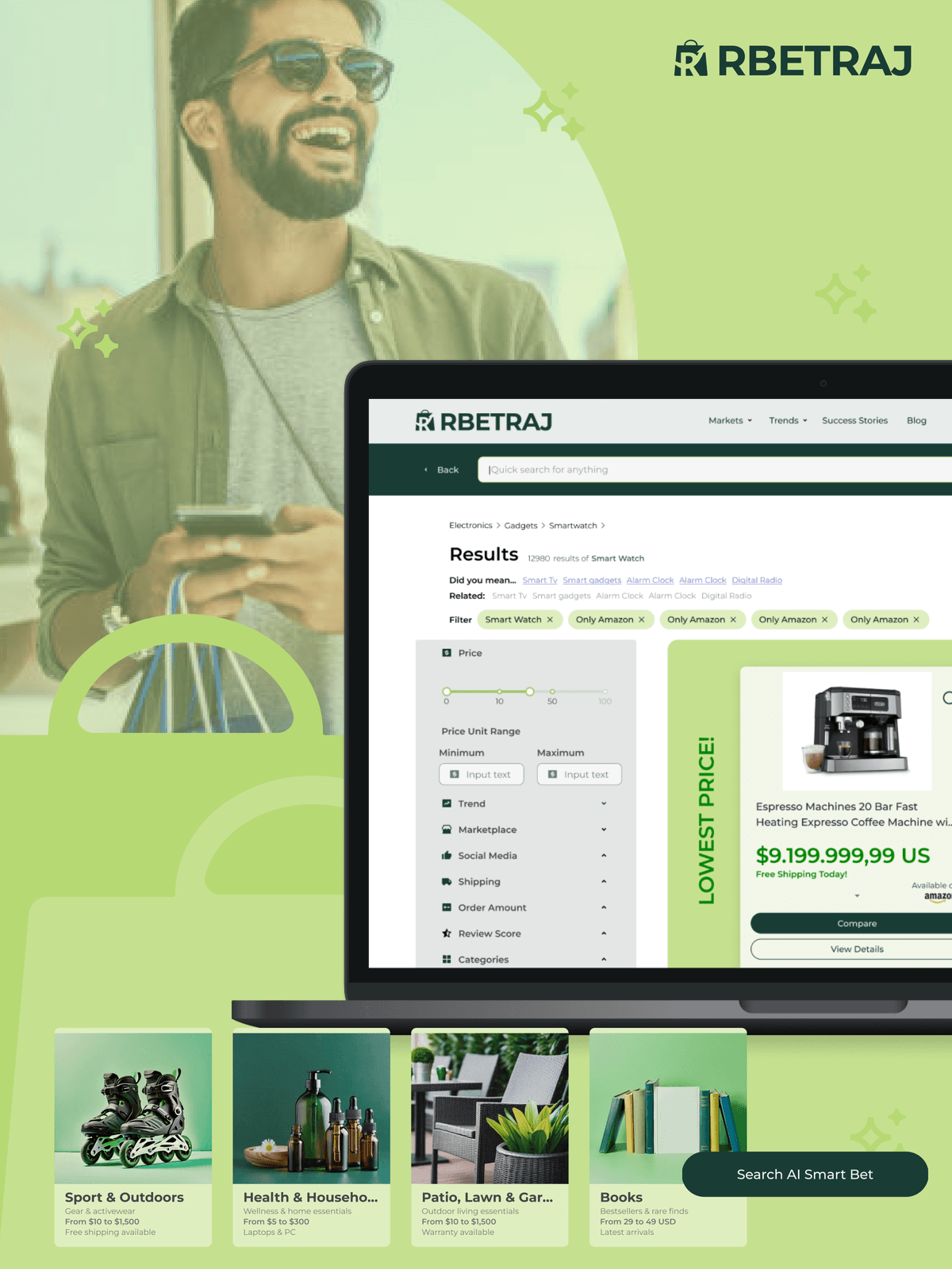 Showcase of the Rbetraj project
